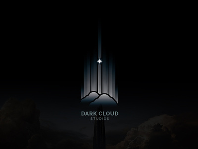 Logo design for film studio cloud creative dark design film simple futuristic logo modern movie new sci-fi studio