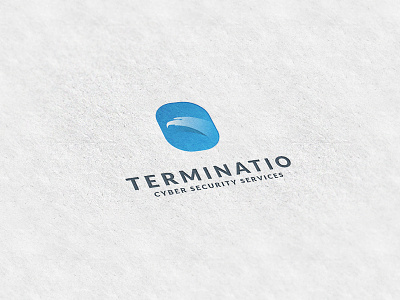 Terminatio cyber design eagle eye gradient logo security simple
