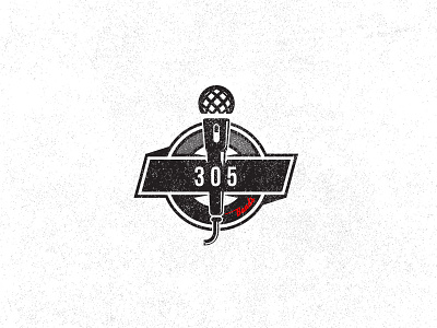 305 band logo logo design mic microphone music number numbers speaker