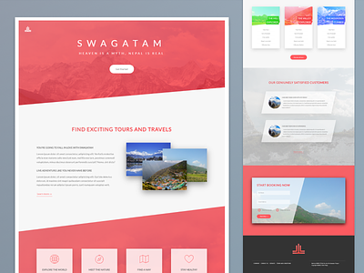 Swagatam Tours & Travels | Landing Page Design