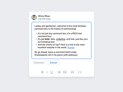 Rich text editing in Google docs concept google high-fidelity idea rich-text editing text editor