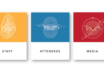 Touch Digital summit badges banner branding conference conference design design