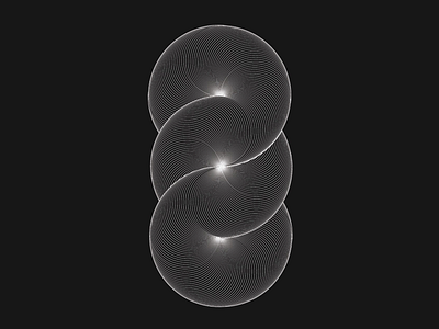 Anbstract Shape made from circles abstract circle contemporaryart geometric design geometry illustraion optical art poster art