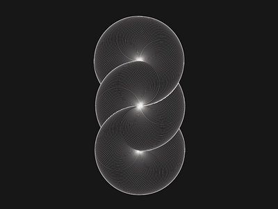 Anbstract Shape made from circles