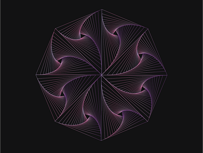 Geometric line art abstract generative geometric design graphic design illustrator optical art