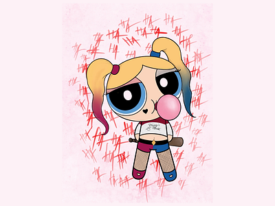 Powerpuff Girls x Harley Quinn Crossover