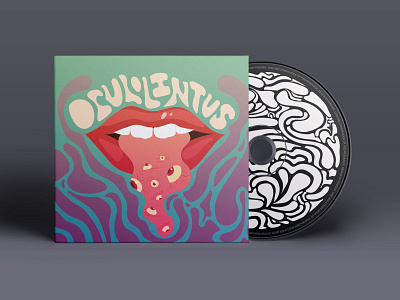 Oculolintus album art cover art design illustration procreate typography vector