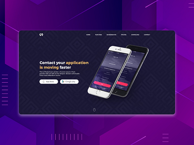 App landing page