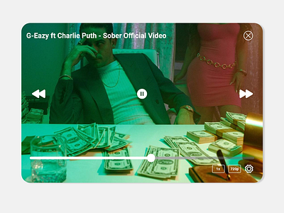 Video player dailyui057 uidesign videoplayer