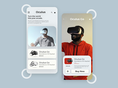 Virtual Reality Headset Mobile App Store daily ui mobileapp oculus store stores ui uidesign uiux ux