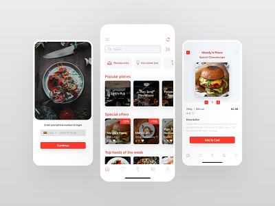 Food Delivery Mobile App 2 design food food app food delivery mobile app uidesign