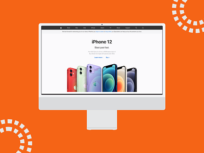 Apple Website Clone apple dailyui dailyuichallenge imac mockup uidesign uxdesign website