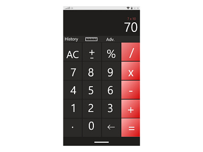 Calculator dailyui dailyui004 ui uidesign ux