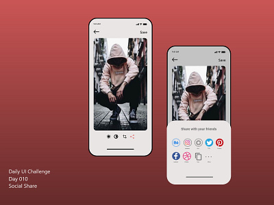 Daily UI #010 - Social Share daily ui dailyui dailyui010 dailyuichallenge design ui uidesign ux