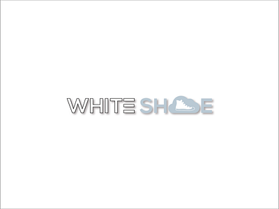 White Shoe Logo brand branding concept design identity illustrator logo logo design logodesign logotype minimal shoe simple vector
