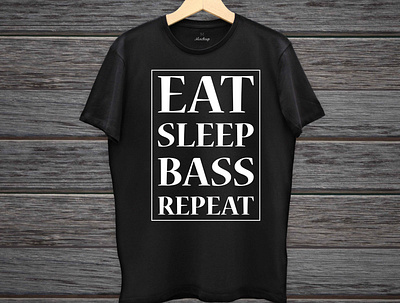Eat Sleep Bass Repeat black tshirt brand concept design music musician t shirt tees teeshirt tshirt tshirt design tshirtdesign tshirtdesigner typography