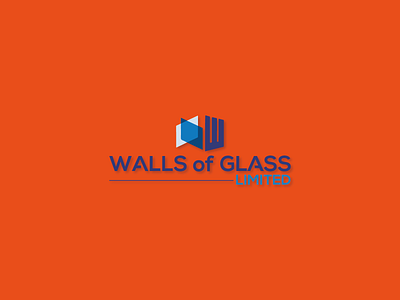 Walls of Glass Limited Logo brand branding business concept design graphic graphic design identity illustrator industry logo logo design logodesign logotype