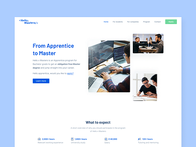 Hello x Masters website and branding brand branding branding and identity design digital homepage landing page landingpage ui user experience userinterface ux uxui webdesign webdesigner website website design