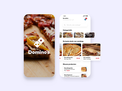 Domino's Pizza app app appdesign design pizza ui uiux user experience userinterface ux