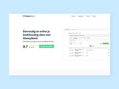 Landing page - MoneyMonk
