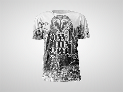 owl my god - t-shirt cloth owl tshirt typography wear