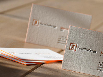 PlaceChallenge businesscards businesscards letterpress minimalism