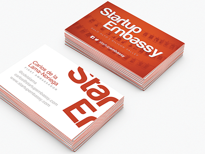 Startup Embassy Businesscards businesscards minimalism silicon startup startups valley