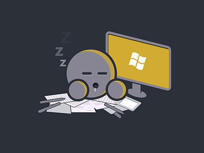 Sleeper emoticon emoticons fun mess sleep sleeping windows