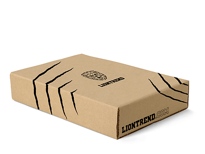 liontrend.com box box design lion minimalism minimalistic packaging tshirt