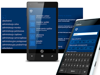 Polish Law Compendium app law microsoft minimalism mobile phone simple windows windowsphone