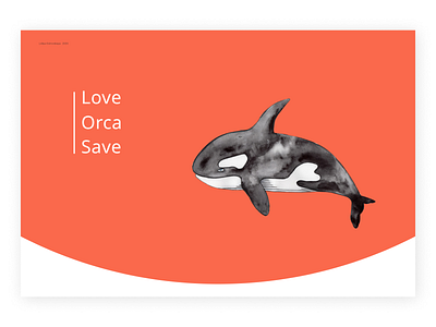 Love. Orca. Save. Foundation. animation foundation icon illustration landing page logo orca typography ui ux vector web webdesign