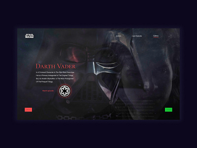 Star Wars character concept screen character concept design movie movies screen star wars starwars ui uidesign ux uxuidesign webdesign