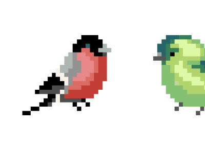 Pixel birds bird illustration illustration pixel art pixels