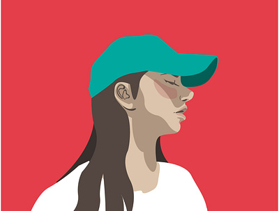 Vector Portraiture illustration minimalism mitroshina mono portrait