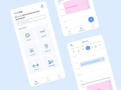 Book.ing - Book an appointment app app app ui design design flat ui ui design uiux uiux design uiuxdesign ux ux design web