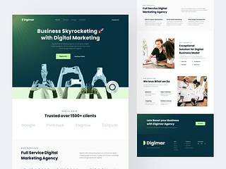 Digimar - Digital Marketing Agency Landing Page by Syahrul Falah for ...