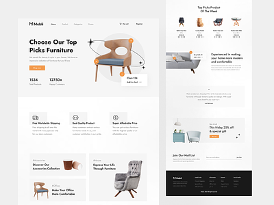 Mebli - Furniture Store Landing Page