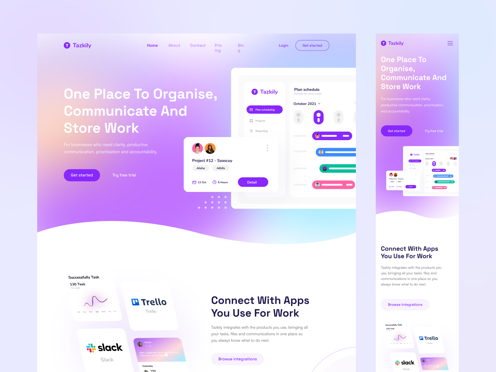 Saascuy - Saas Task Management Landing Page by Syahrul Falah for ...