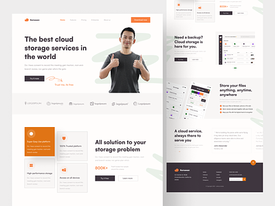 Kemawan - Cloud storage landing page