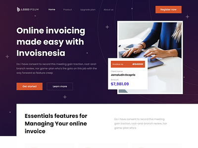 Online Invoice Maker Website Design by Syahrul Falah for Vektora on ...