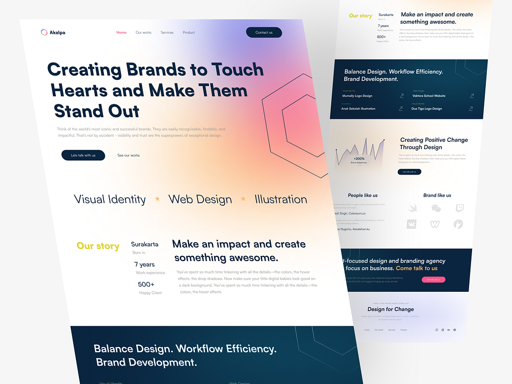 Akalpa - Design Agency Website Design by Syahrul Falah for Vektora on ...