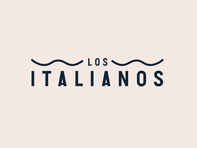 Los Italianos Logo design dribbbleweeklywarmup grocery store logo logodesign logotype minimal modern rebrand sans serif type typogaphy