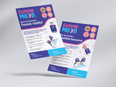 Flyer design for gummymoon branding brochure design business flyer company flyer creative design flyer design flyers graphic design leaflet print ready flyer