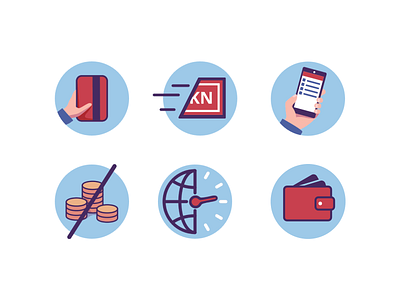 Banking illustrations banking branding card design icon set icons illustration ui vector