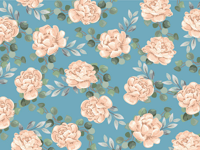 Peony pattern design floral floral art pattern peonies peony romantic surface pattern surface pattern design traditional
