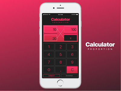 DailyUI #004 - Calculator black calculator dailyui design pink proportion ui