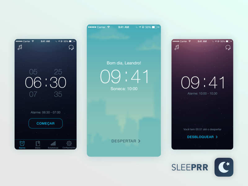 Sleeprrr @ Sleep Analysis App timer app design sleeprr sleep app