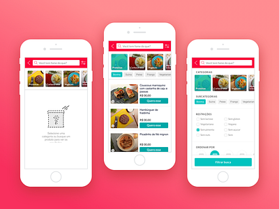 Search & Filters @ Liv Up filter food frozen healthy livup mobile search