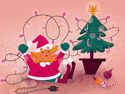 Merry Christmas!!! animation character design design flat illustration photoshop procreate web website