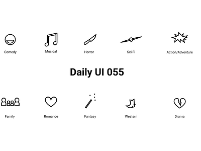 Daily UI 055: Icon Set daily ui daily ui 055 icon ui user interface ux
